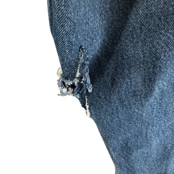 Levis Mens Jeans 517 Bootcut Distressed Grunge 34x30 - Picture 7 of 11